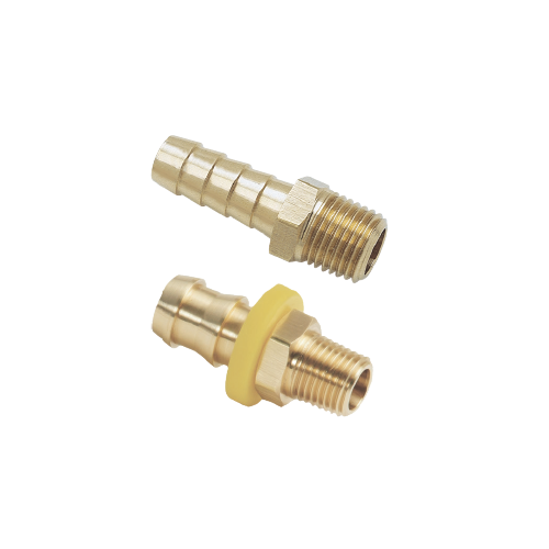 Male Hose Barb: 1/8 X 3/8  Push Lok