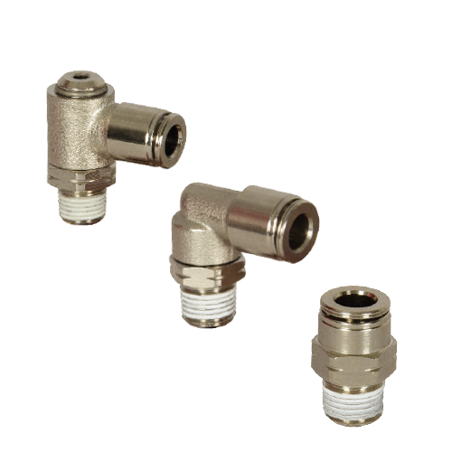 Push-To-Connect Banjo Hose Connector: 1/4" Hose