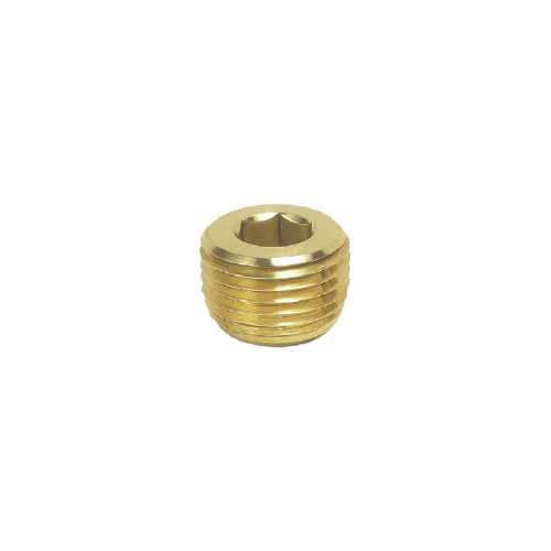 Brass Pipe Plug (Deep Hex): 1/4"