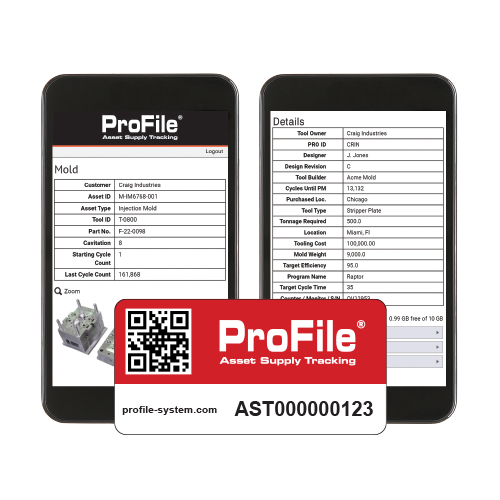 Asset Tracking: Standard Tag (1.25" x .5")